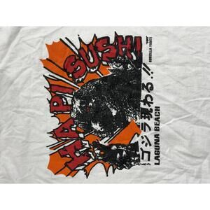 Hapi Sushi Laguna Beach T-shirt Godzilla Fight Tee XL